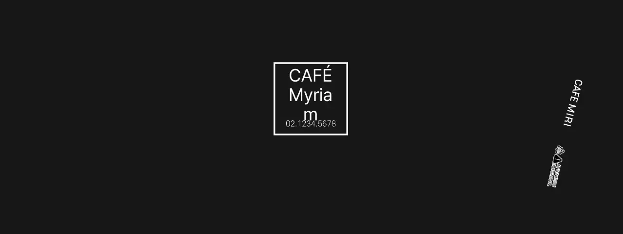 Porte-gobelet noir à logo moderne