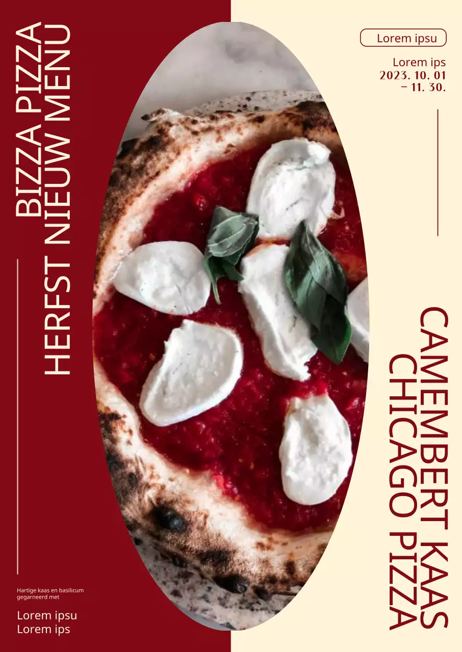 Promoot nieuwe herfstgerechten met een warme sfeer