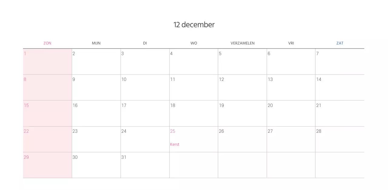 Kerkkalender met warme illustraties