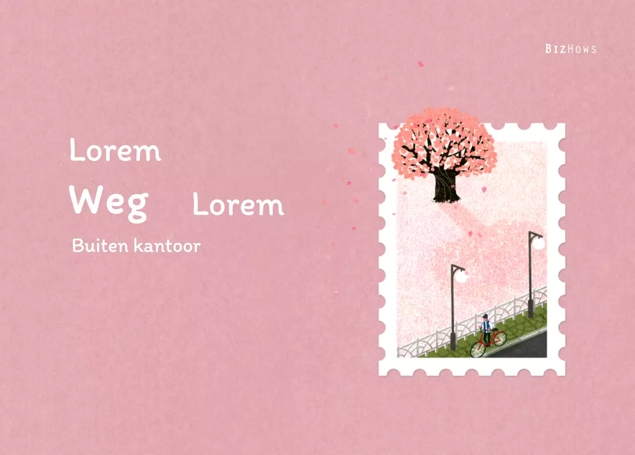 Stempelillustraties met een warm concept