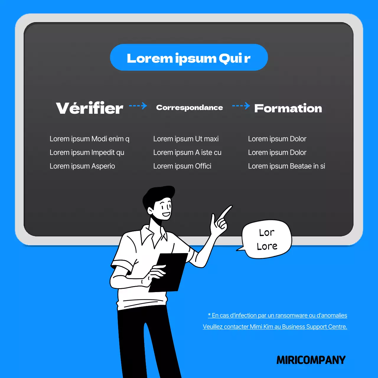 Carte de ransomware bleu et noirnews