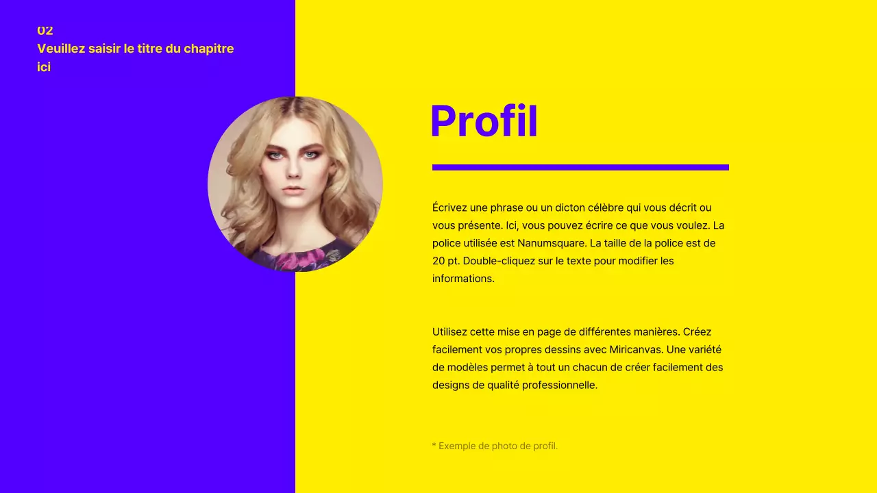 Présentation du portefeuille