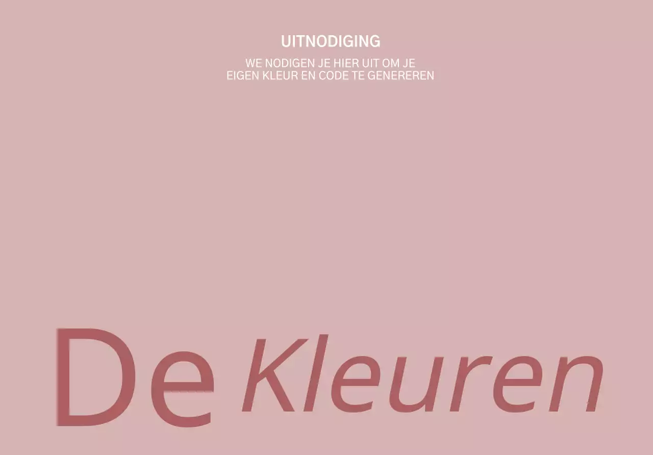 Voor een strakke, stijlvolle beursuitnodiging met roze tekst