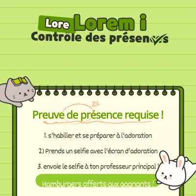 Événements de vérification de la fréquentation de l'église