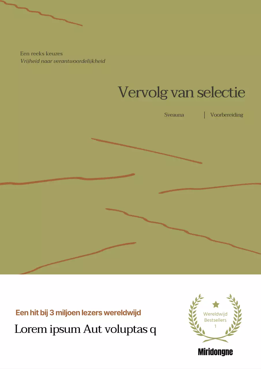 Essay met lengte op kaki limoengroene achtergrondkleur