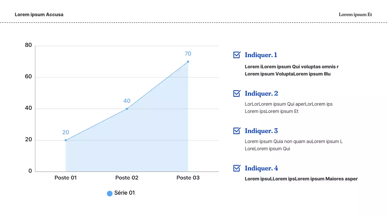 Un plan d'affaires simple en bleu