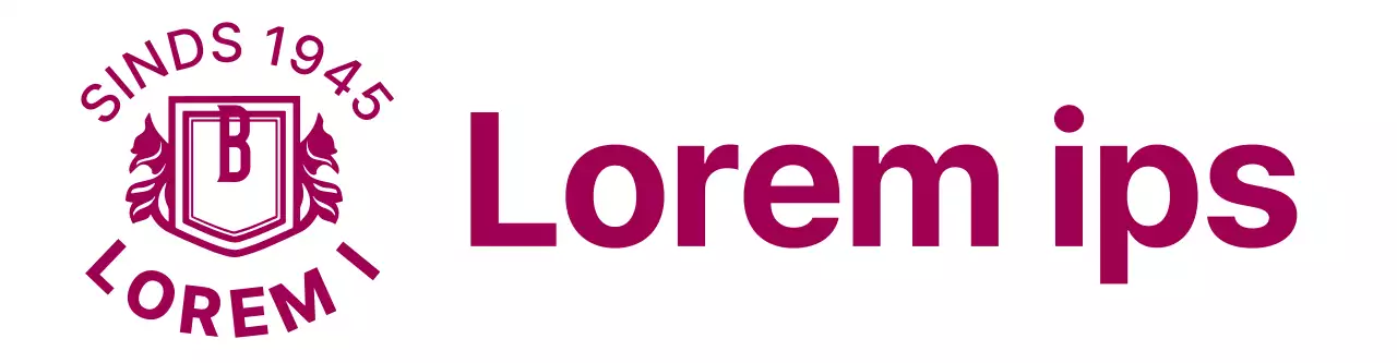 Universiteitslogo met een paars, schildvormig symbool