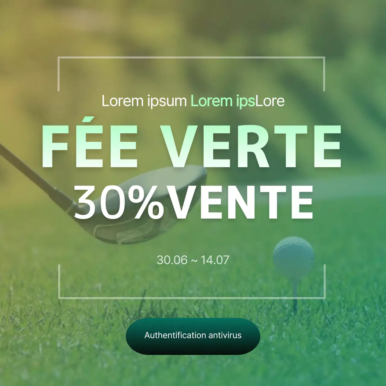 Événement de réduction des frais de golf de Gradient