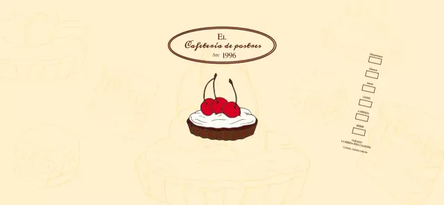 Promocione e informe a los cafés con un emotivo logotipo en marrón rojizo y amarillo pálido