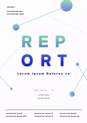 Rapportomslag universitaire opdracht in lichtblauw en groen