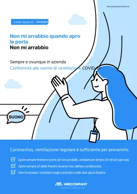 Illustrazione carina organizzazione cultura poster poster web ritratto in toni blu chiaro