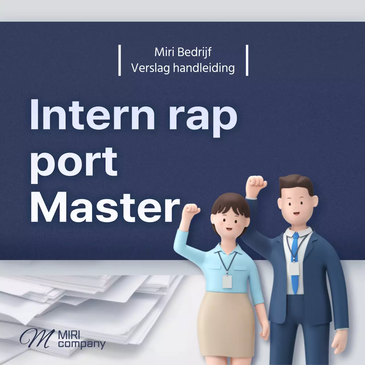 Een strakke, blauwe en grijze rapportagehandleiding