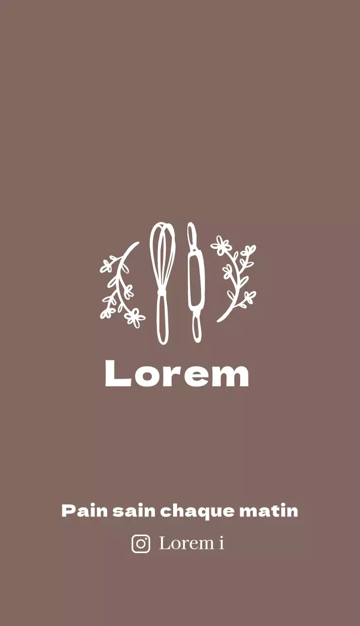 illustration brune boulangerie soignée boulangerie