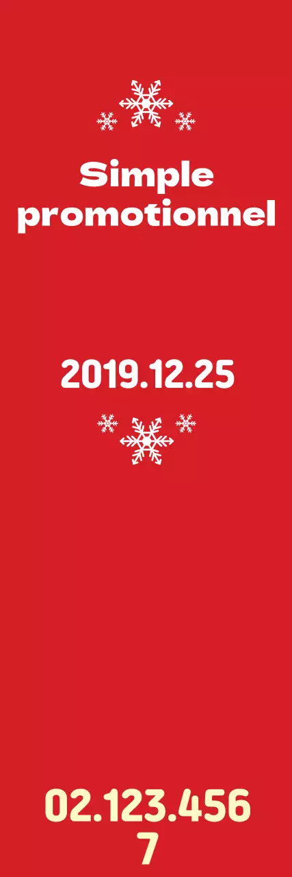 Bannière promotionnelle rouge et propre