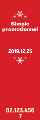 Bannière promotionnelle rouge et propre