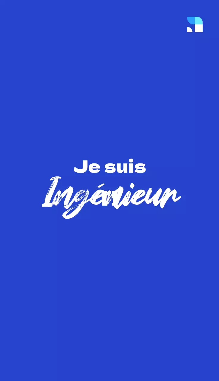 Conception simple avec mise en évidence cursive des titres de postes en bleu