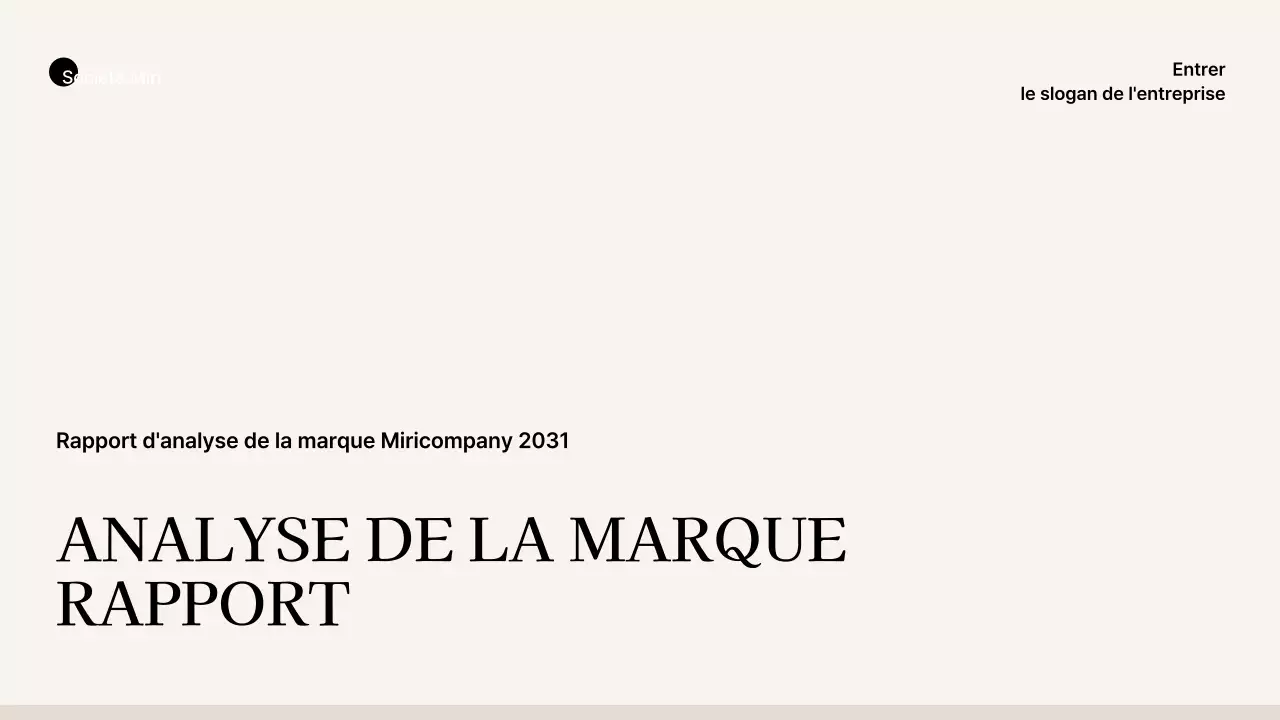 Style professionnel simple en beige et marron