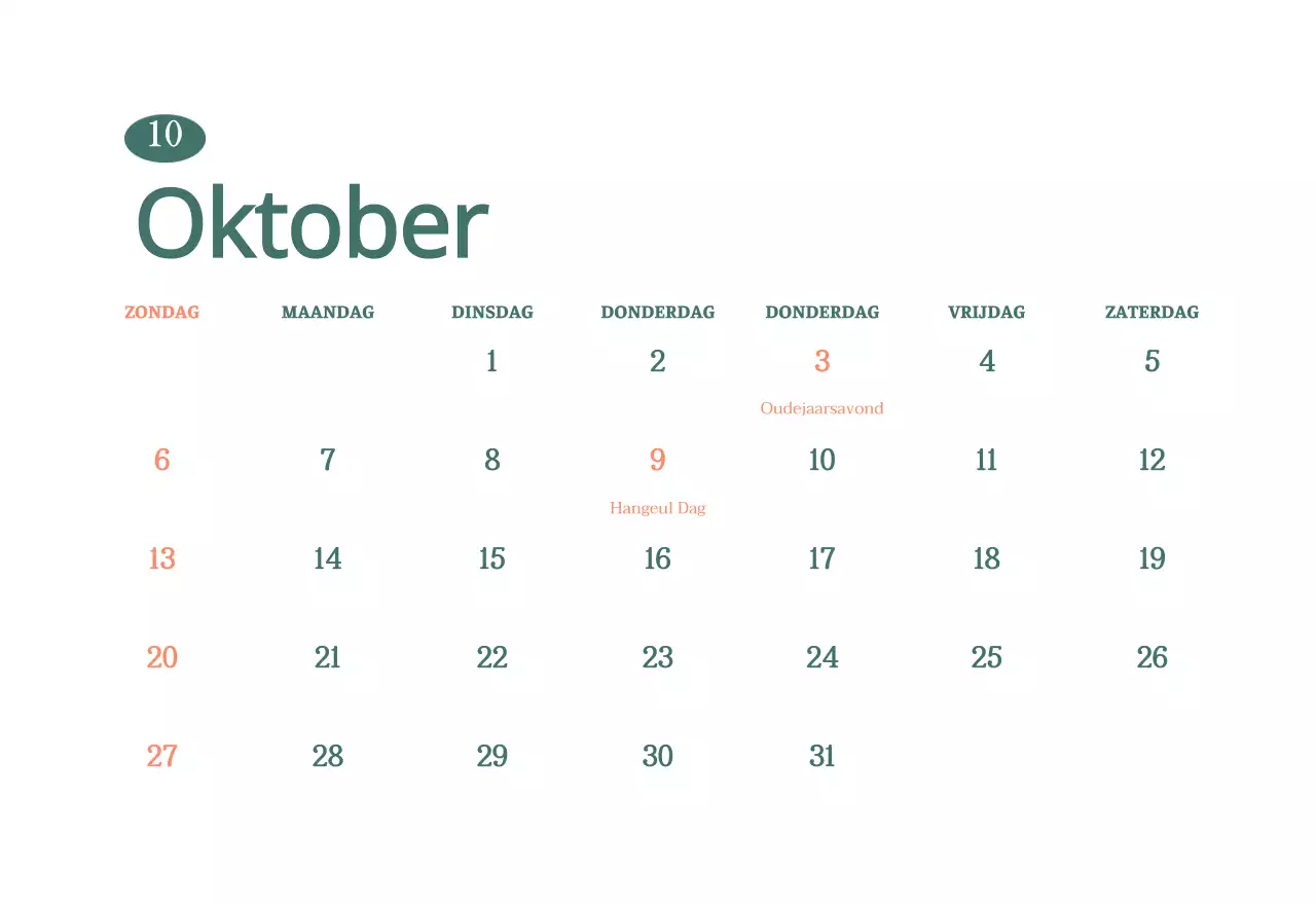 Cafékalender met aanbevelingen voor drankjes van de maand