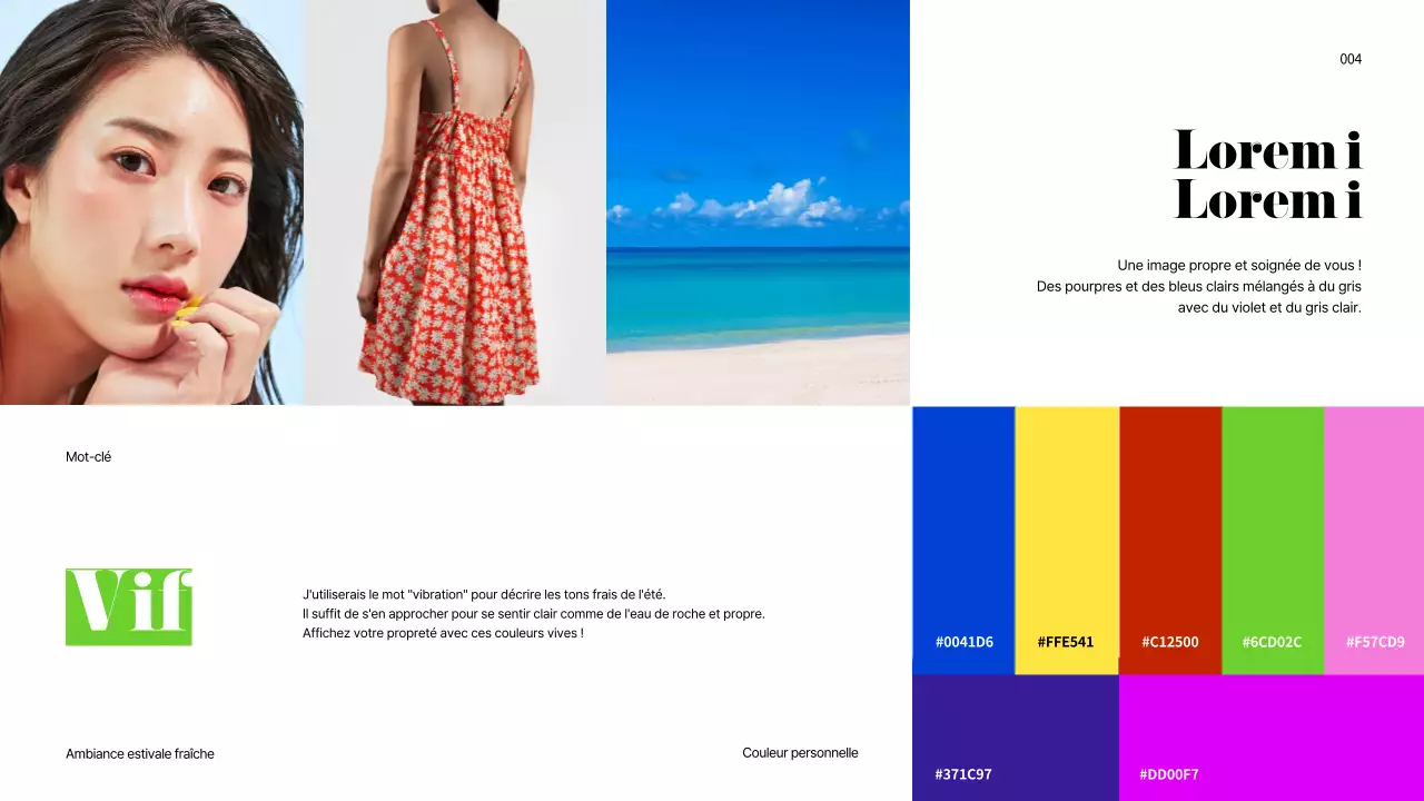 Un arc-en-ciel de couleurs personnelles pour les présentations