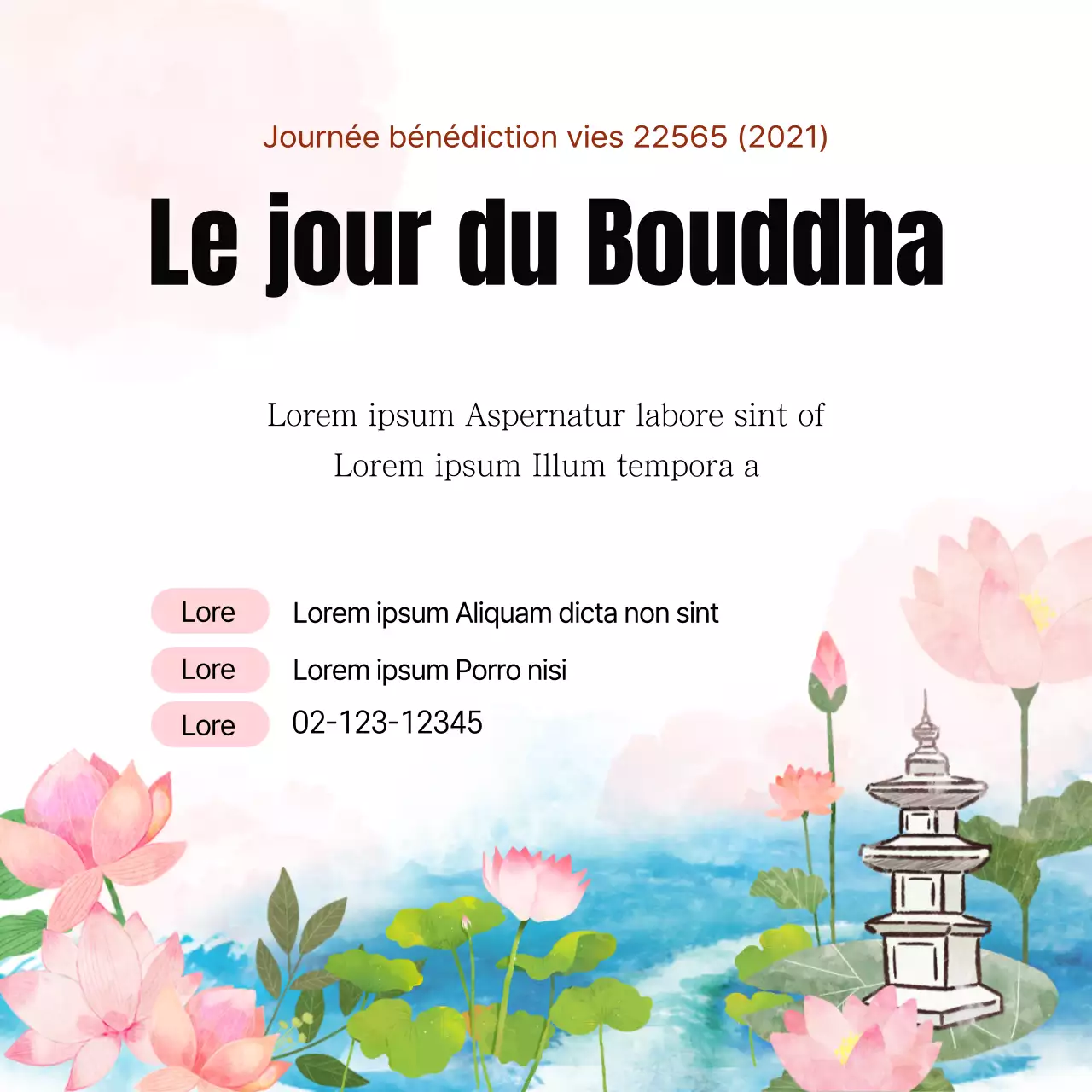 Guide pour une célébration propre, blanche et rose de la Journée du Bouddha