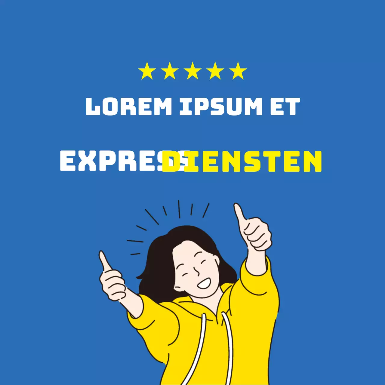 Blauwe Illustratie Beoordelingsservice