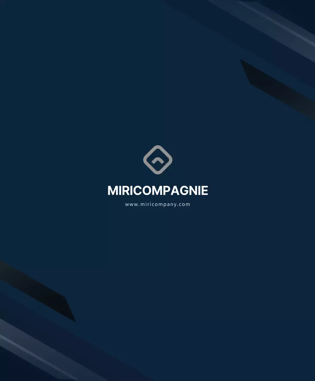 Concept simple avec motif géométrique bleu marine et blanc pour les marchandises d'une entreprise.