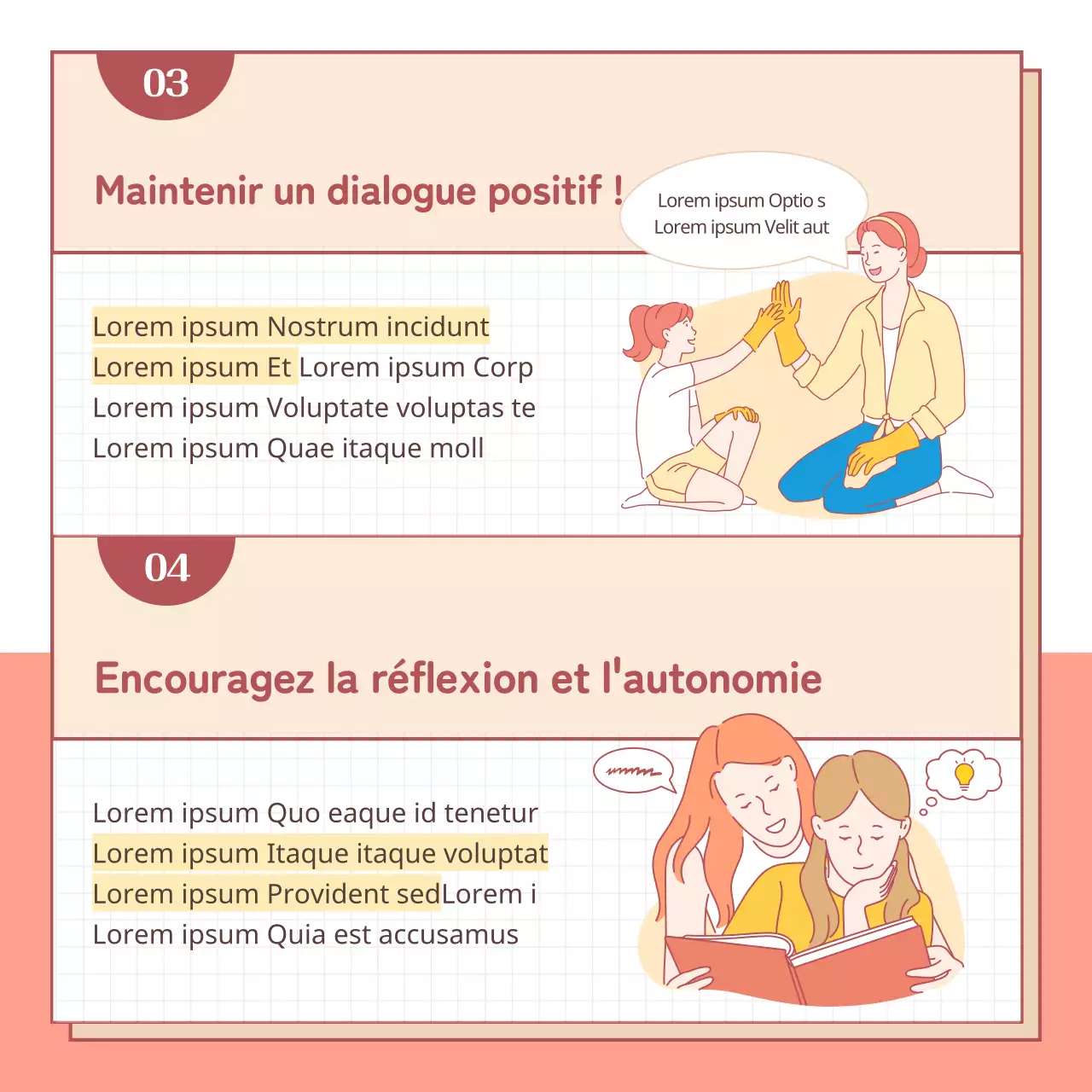 Livret de famille illustréDialogue conceptuel entre parents et enfants