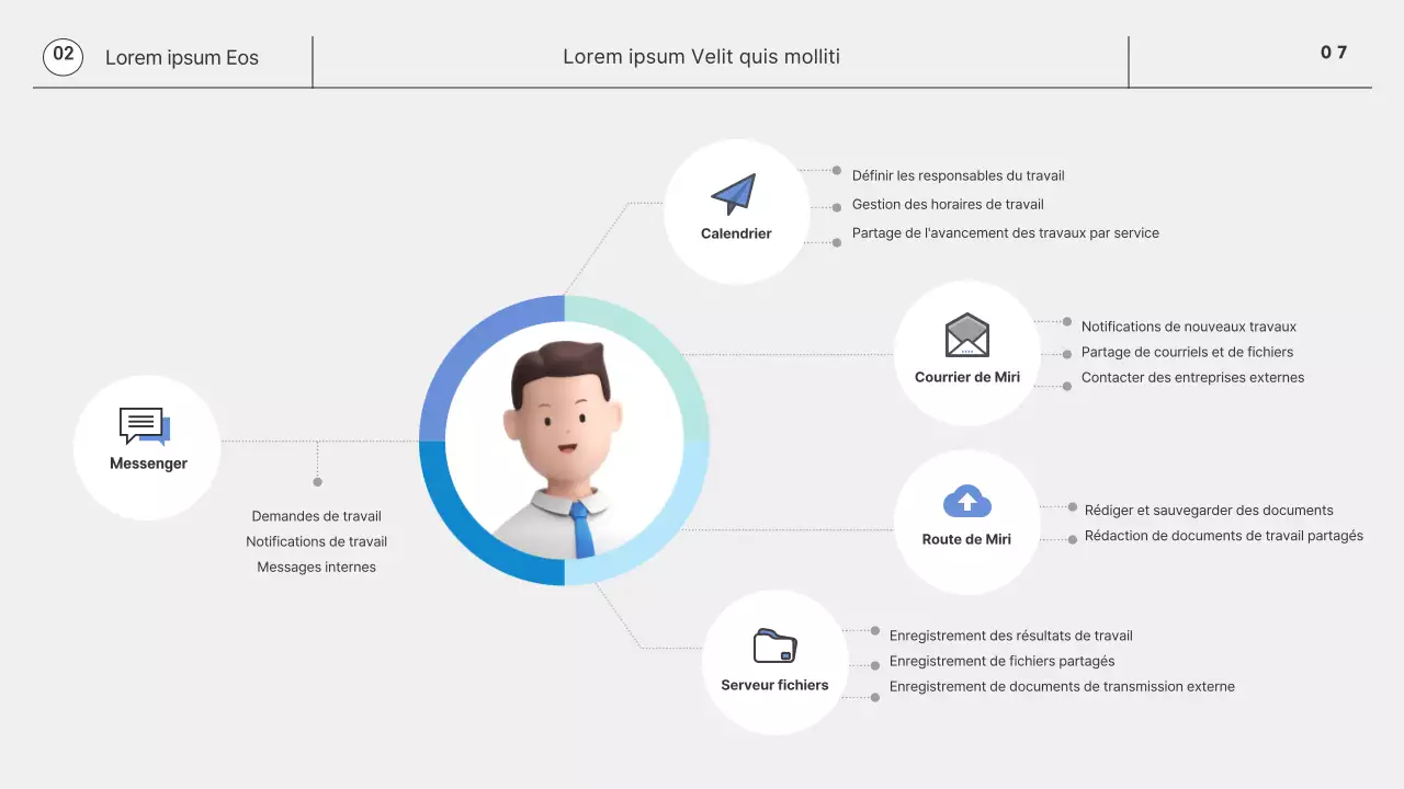 Monotone Simple 3D Graphique Corporate Newcomer Company Life Guide