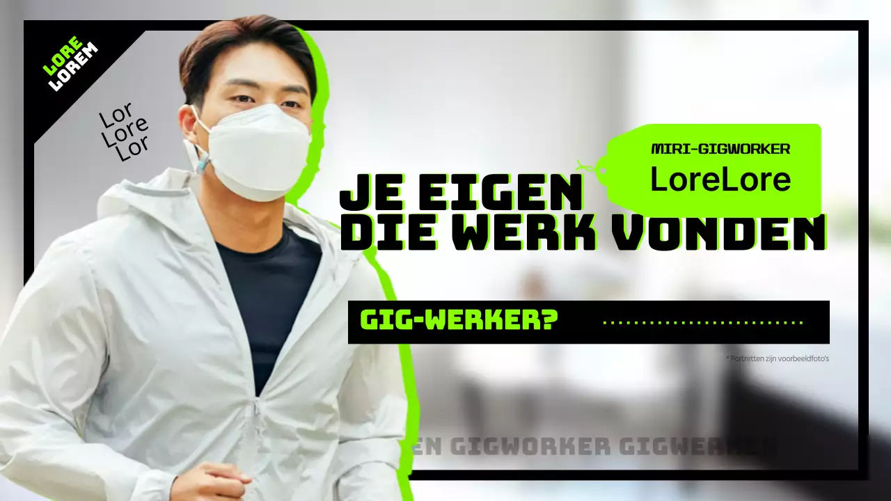 Interview met een gig worker in magenta en zwart