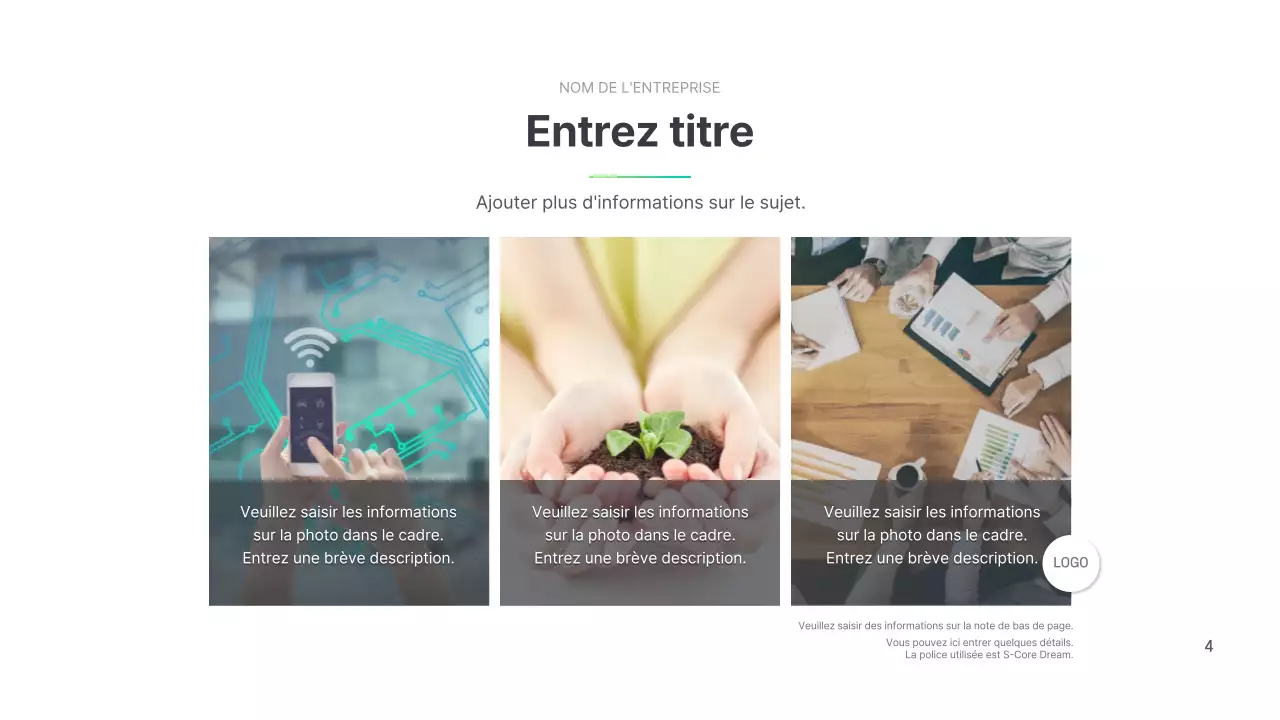 Profil de l'entreprise simple