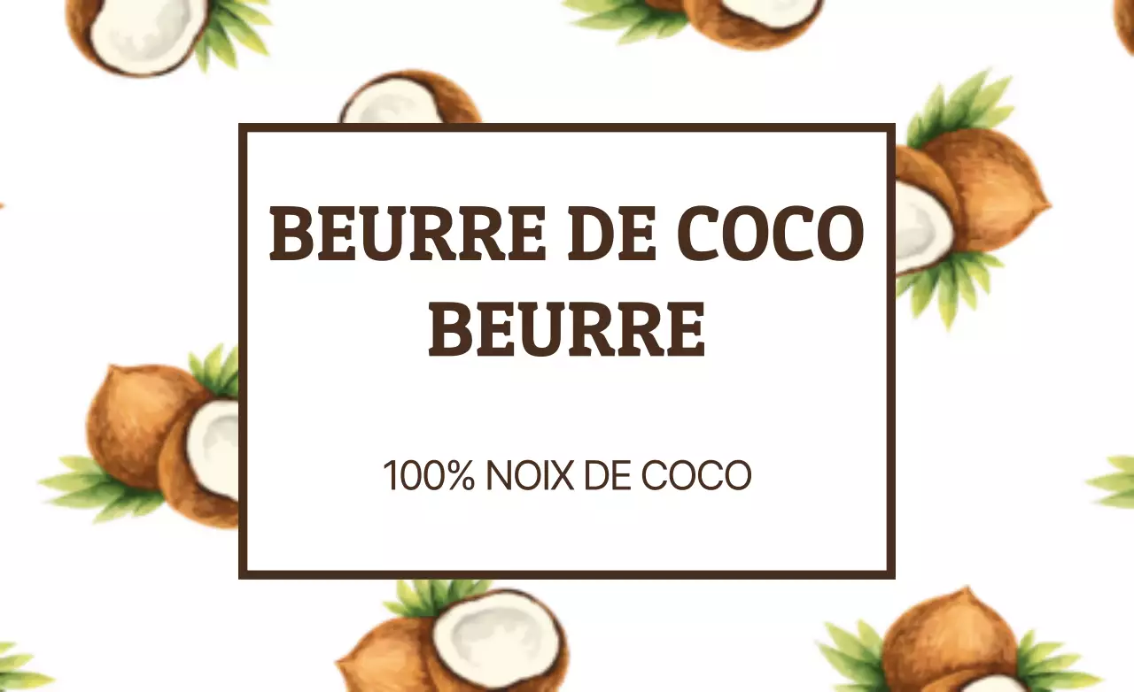 BEURRE DE COCO