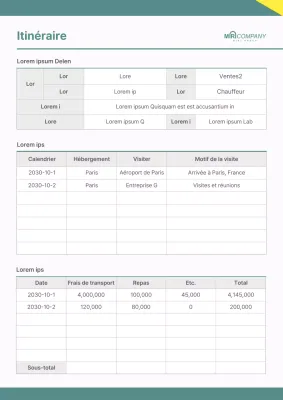 Un planificateur de voyage propre et écologique