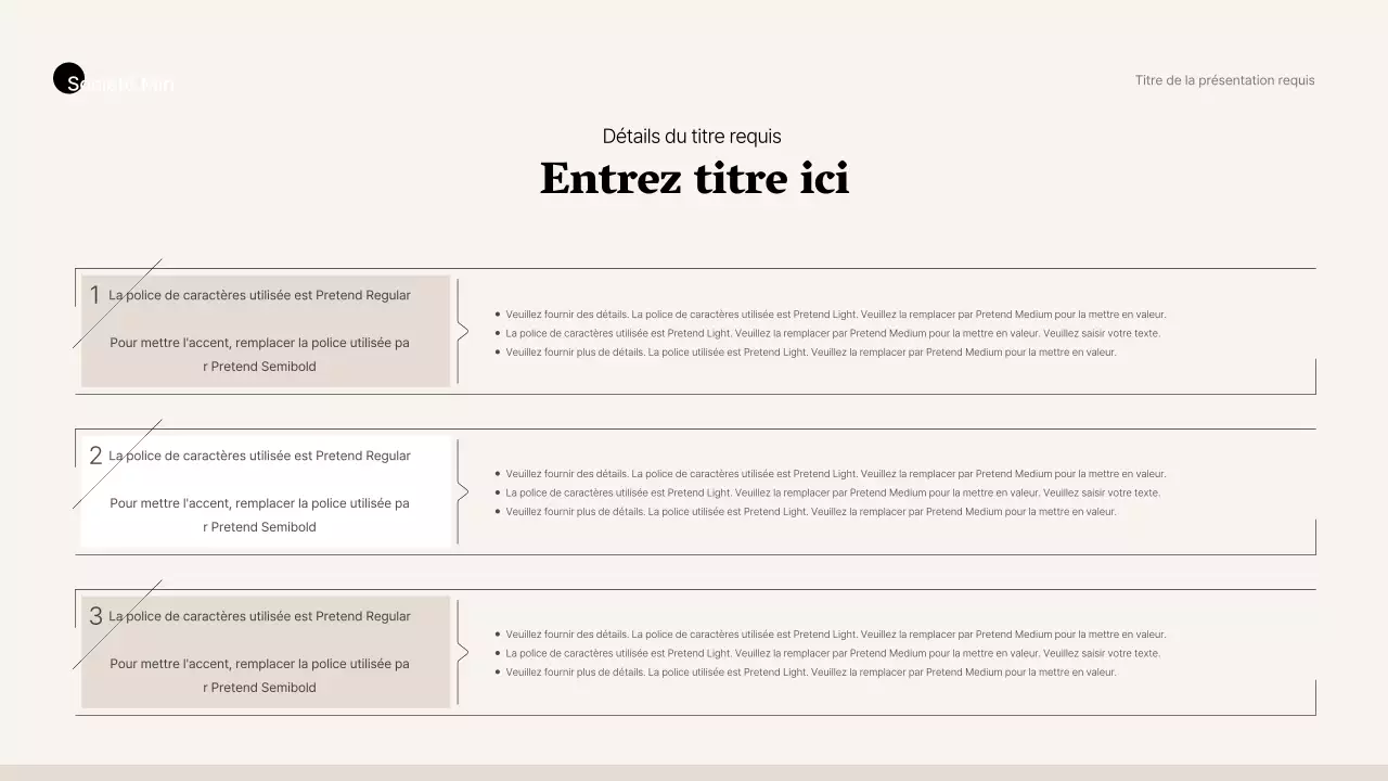 Style professionnel simple en beige et marron