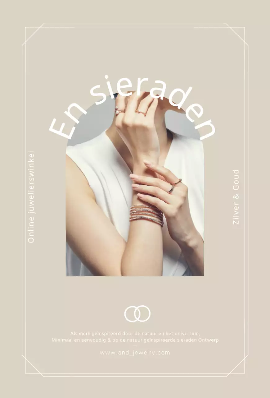 Beige Luxueuze Sieraden Koopgids Ansichtkaart
