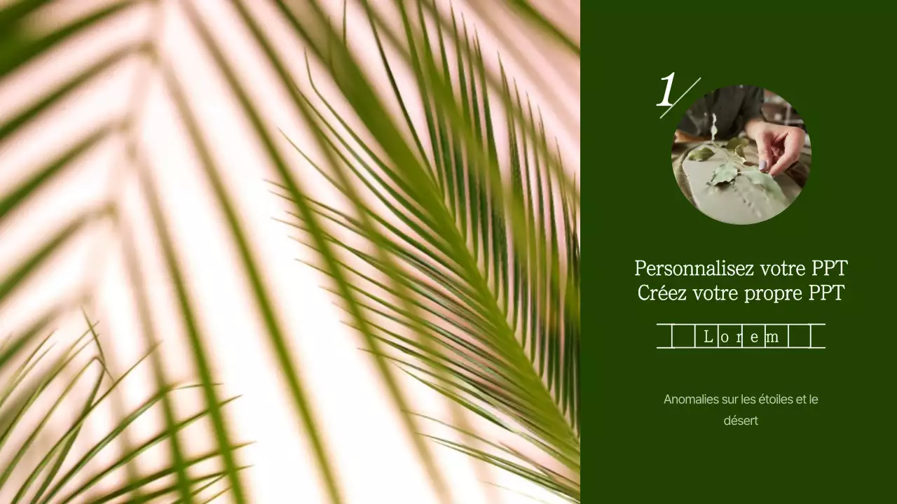 Papier manuscrit vert