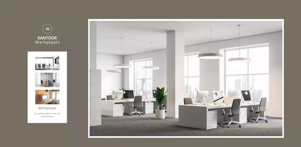 Witte strakke stijl interieur kalender