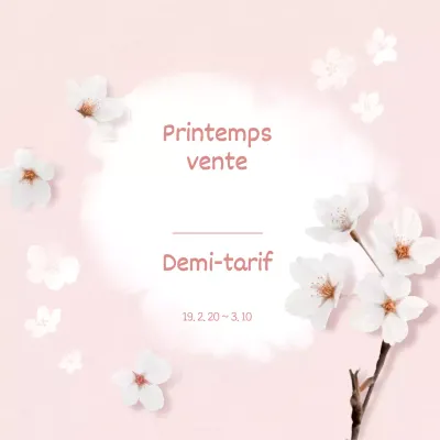 Vente de printemps