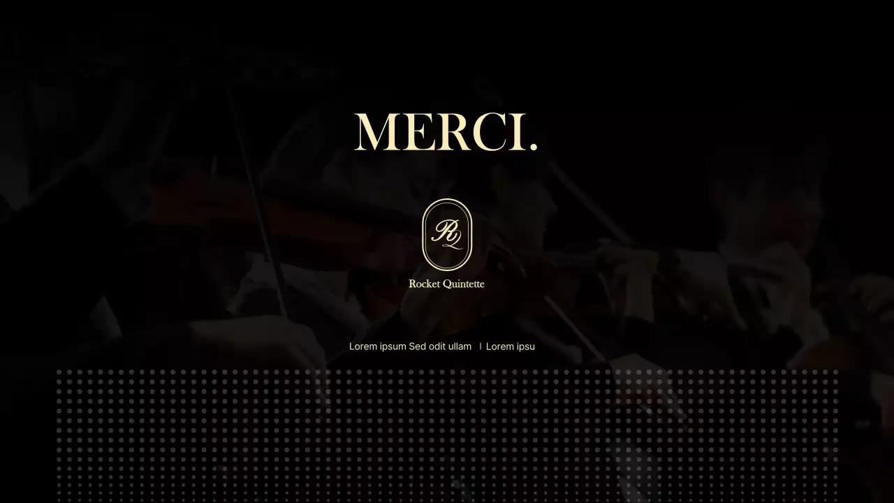 Portefeuille simple pour groupe de concert en noir