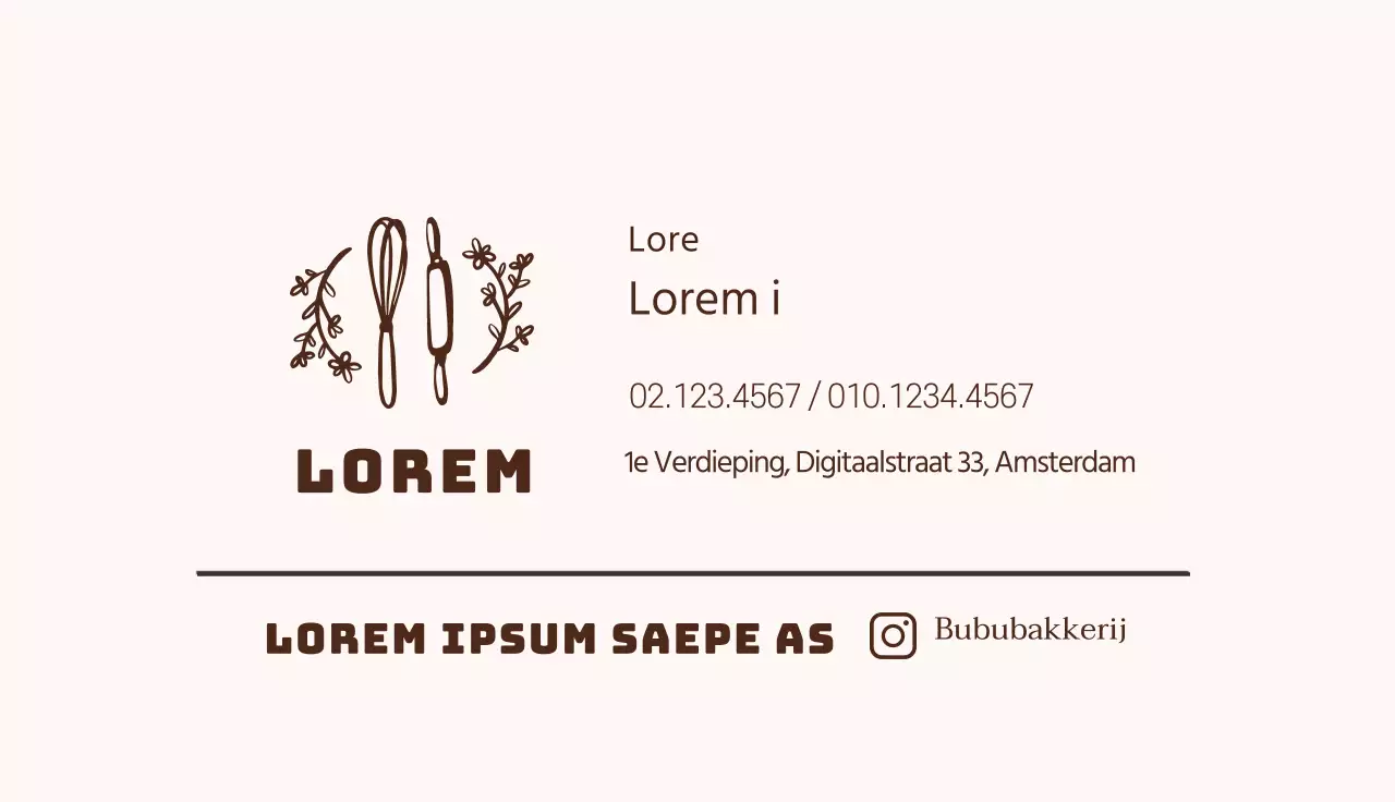 bruine illustratie eenvoudige bakkerij bakkerij