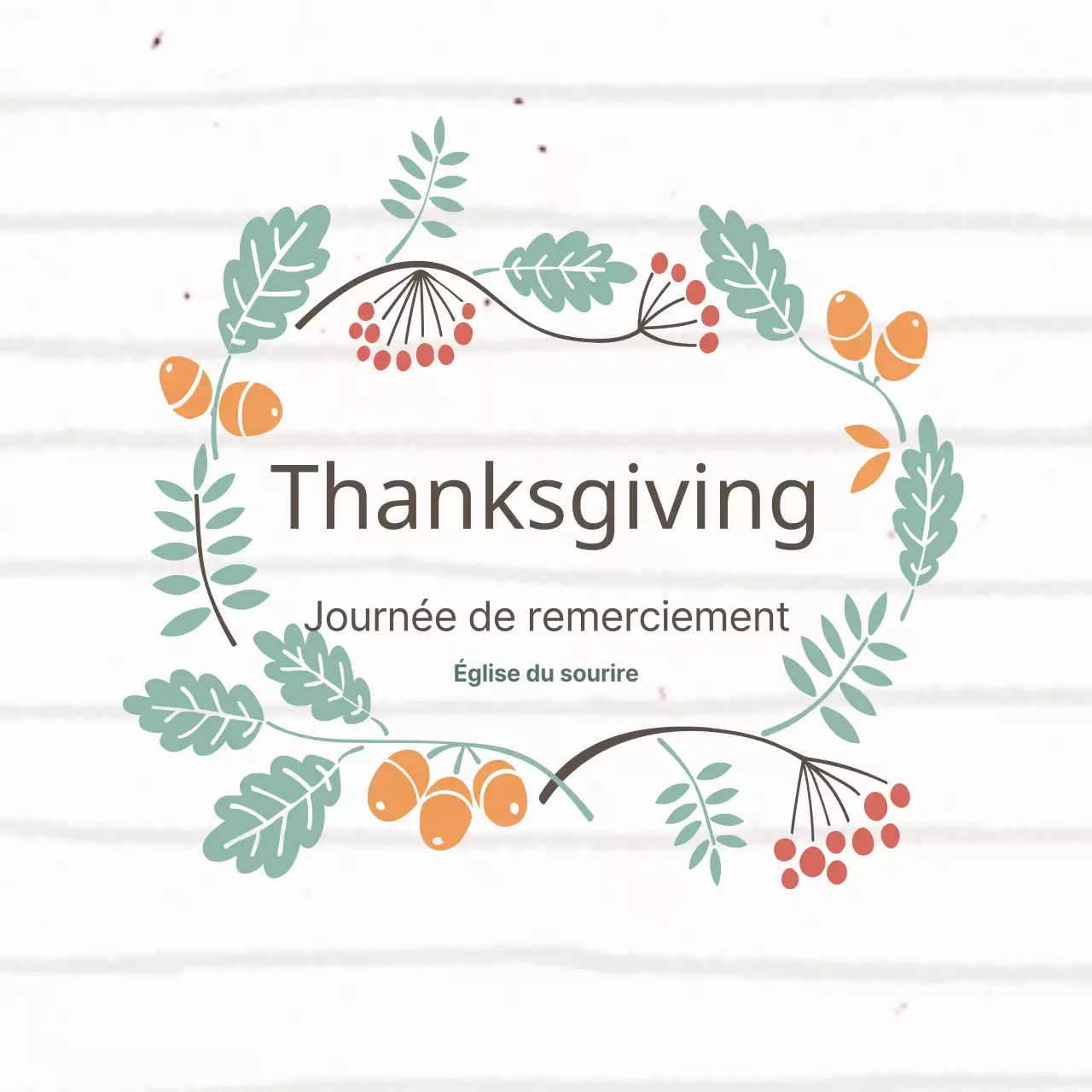 Journée de remerciement