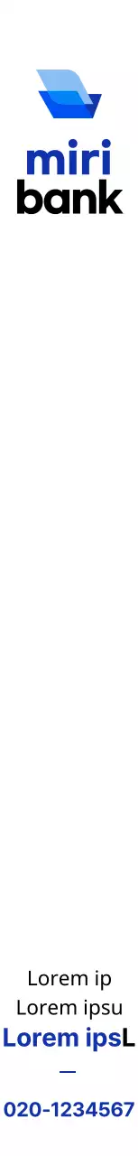 Voor het promoten van een bank met een blauw en zwart logo