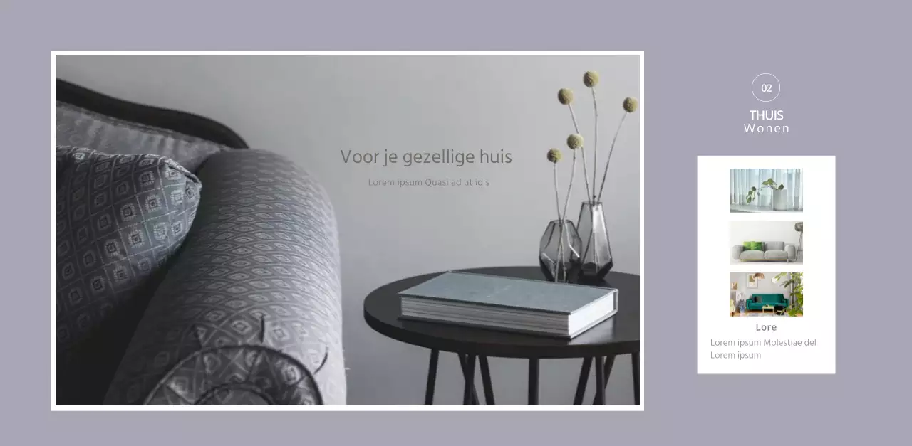 Witte strakke stijl interieur kalender