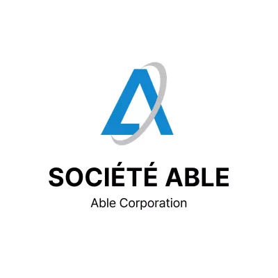 Logo bleu simple logo de l'entreprise panneau de signalisation