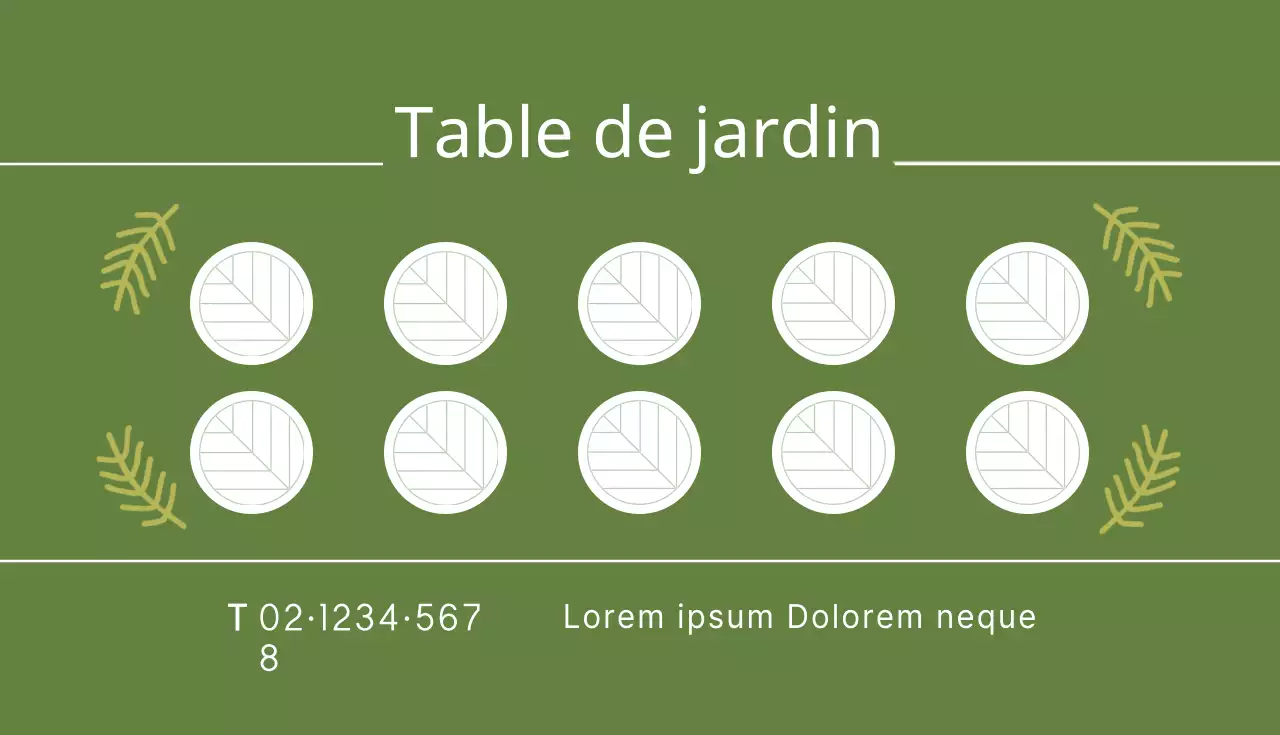 Table de jardin