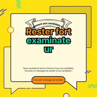 Manifestations de soutien aux candidats à l'examen