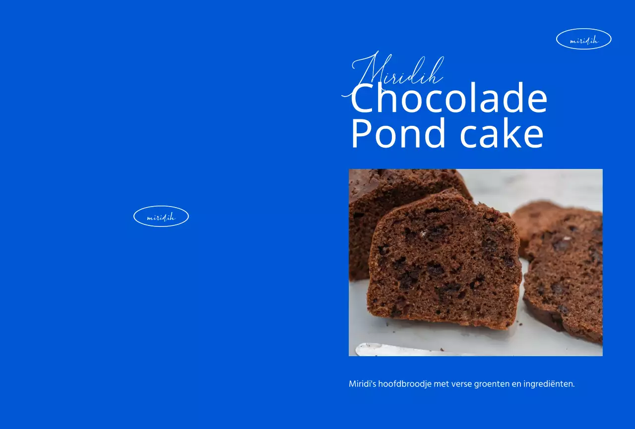 Maak kennis met de blauwe, nette cafétaart