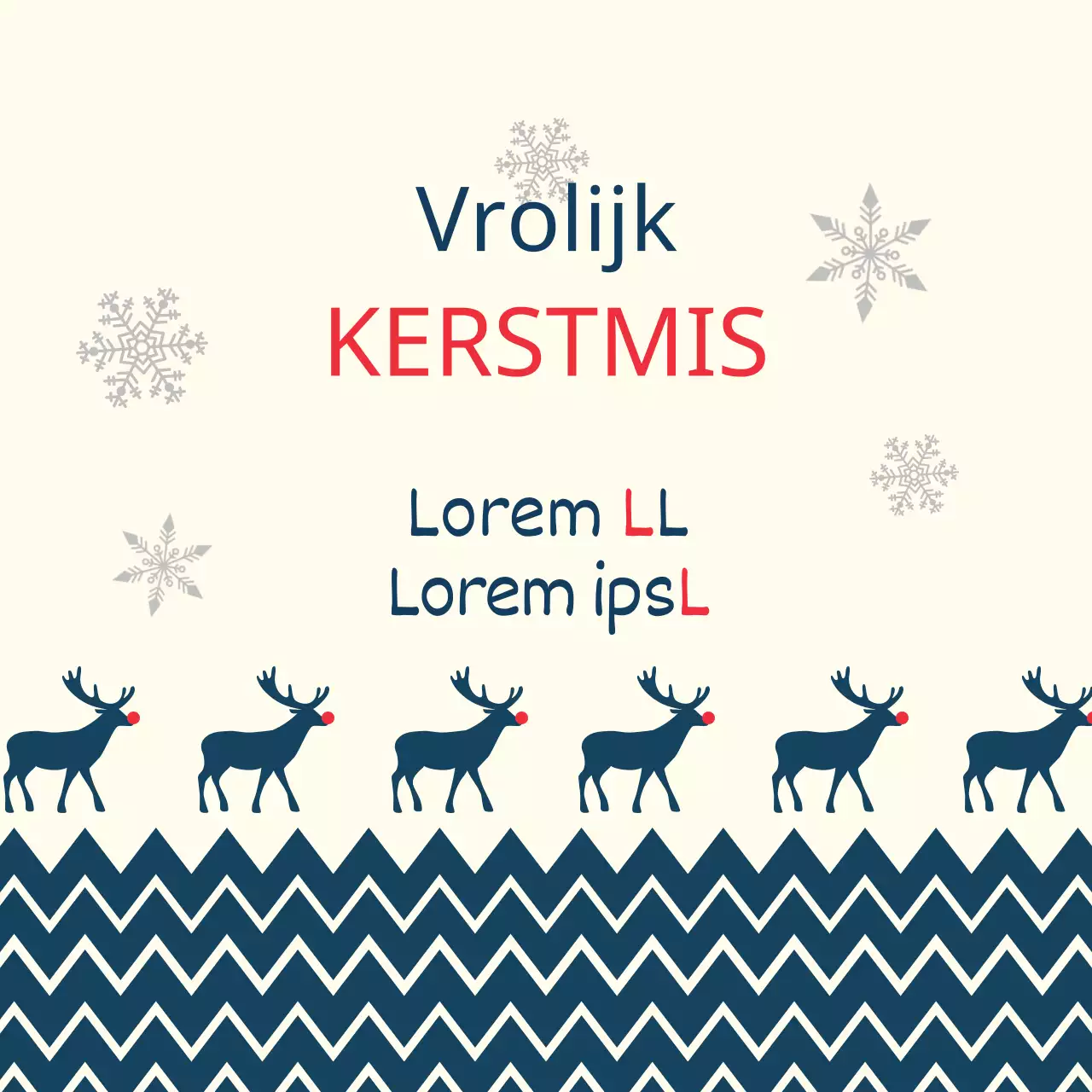 Ivoor marineblauw geïllustreerde kerstetiketten