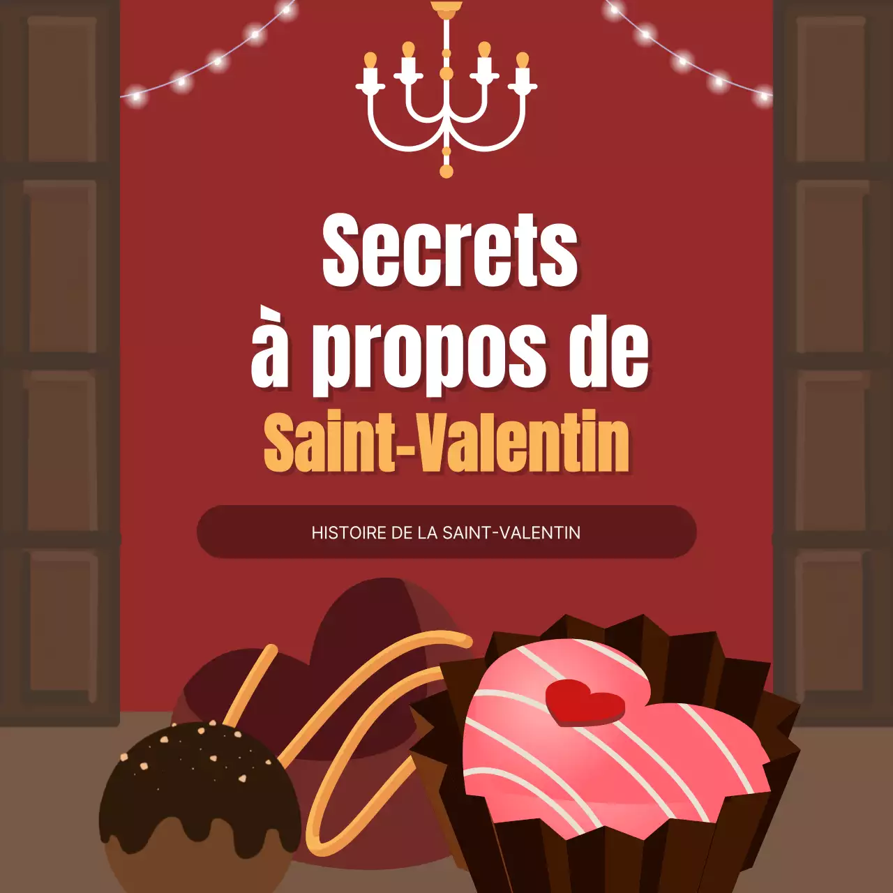 TMI de la Saint-Valentin en bordeaux et marron