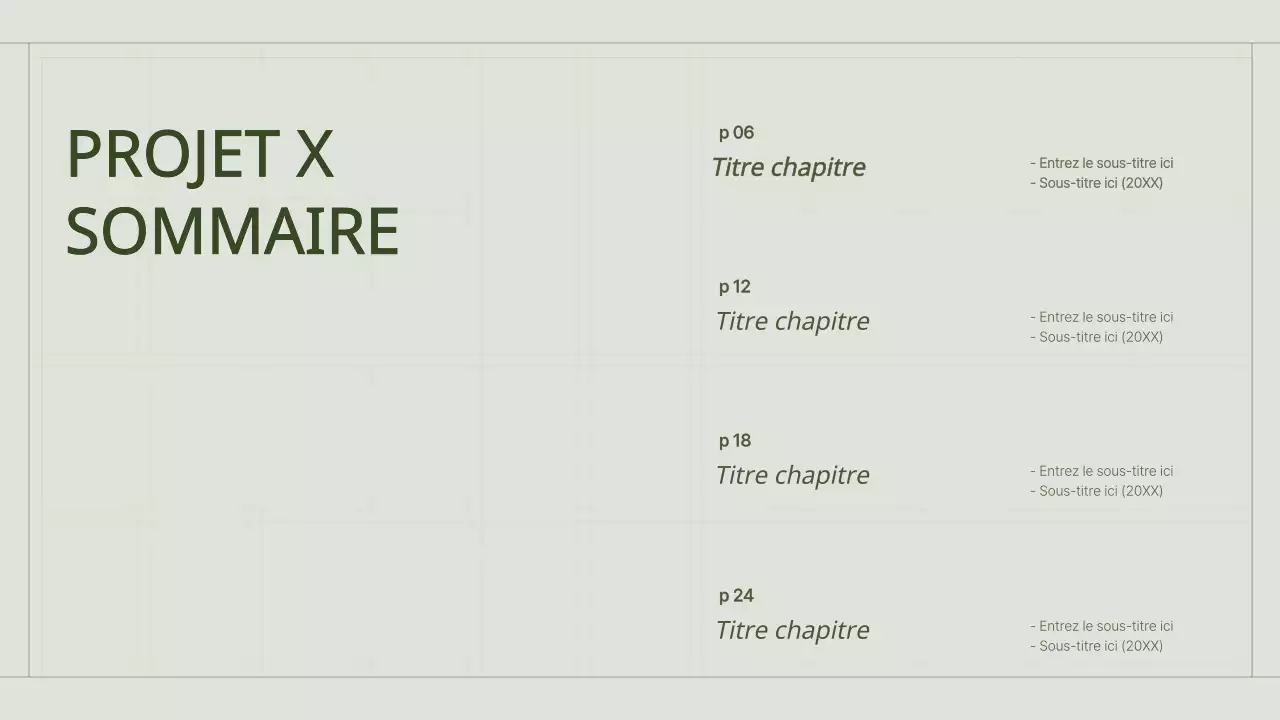 Le portfolio d'un spécialiste du marketing de contenu avec un concept de grille simple et vert