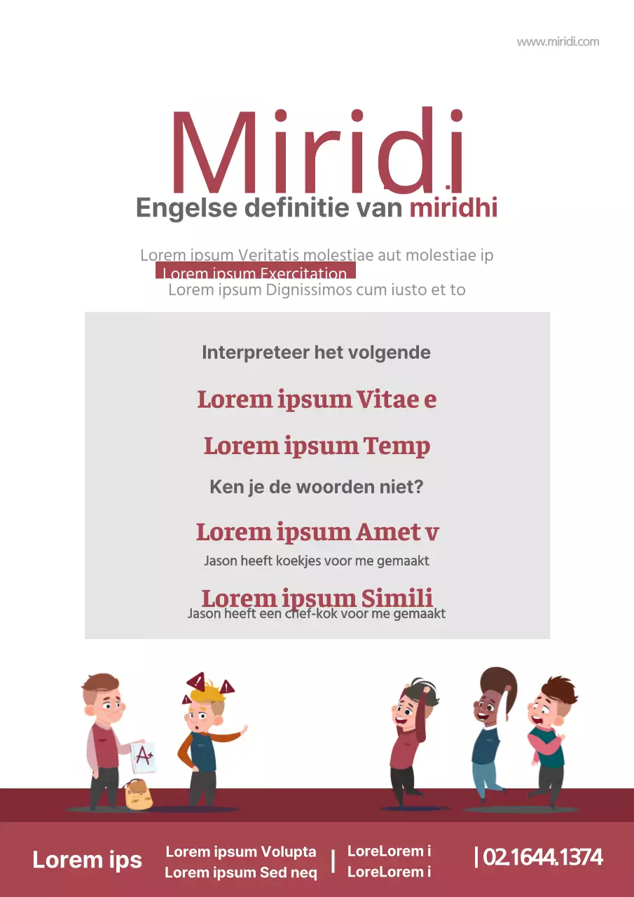 Promoot je Engelse taalschool met rode en grijze kinderfiguren